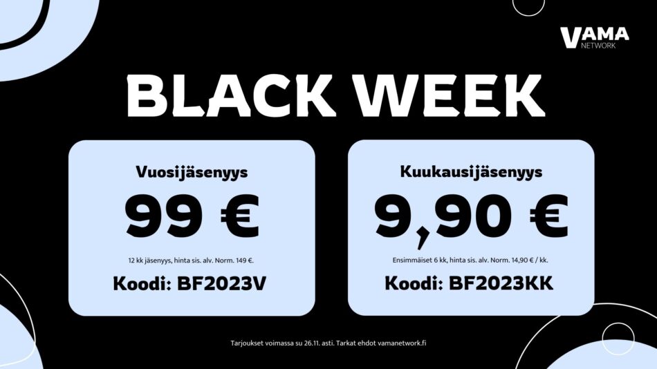 Artikkelin Tartu BLACK WEEK -tarjouksiin pääkuva